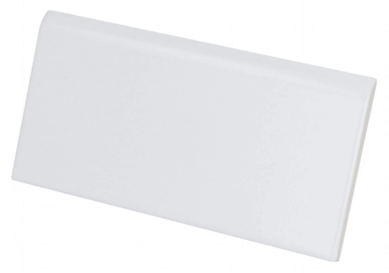 Evolution Blanco Matte Wall Bullnose | General Ceramic