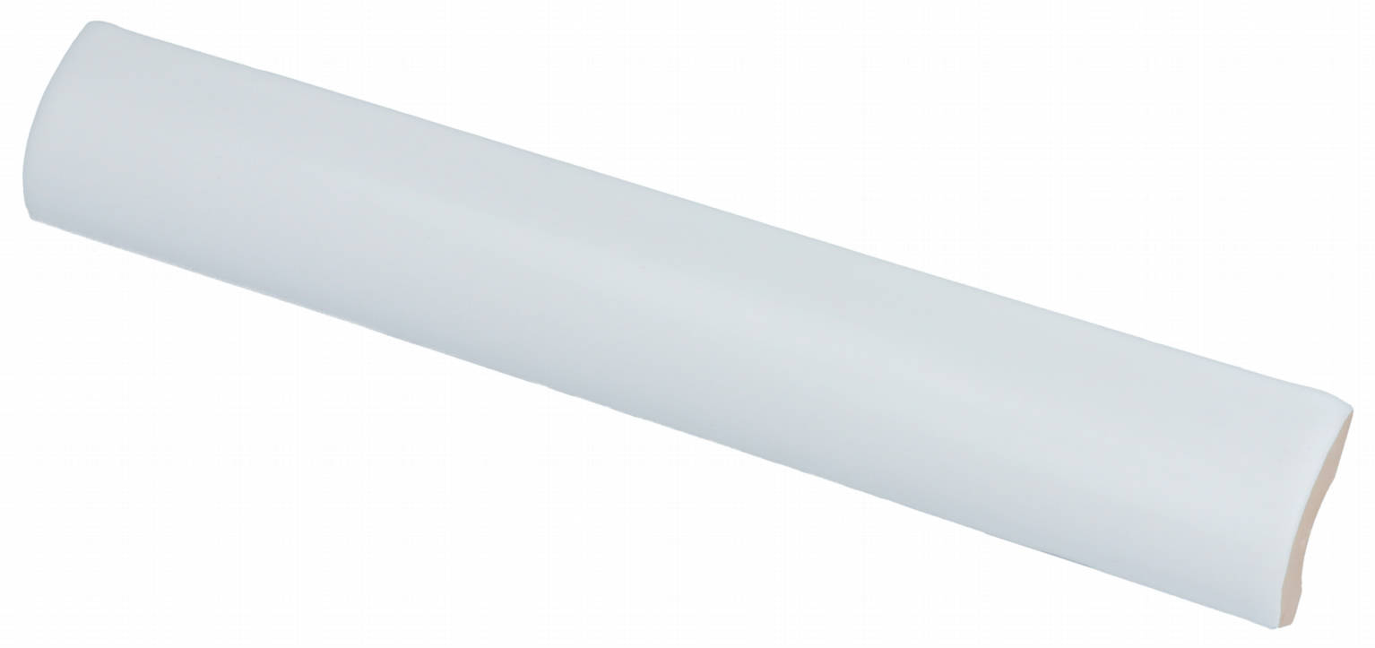 Evolution White Matte Pencil Bullnose | General Ceramic