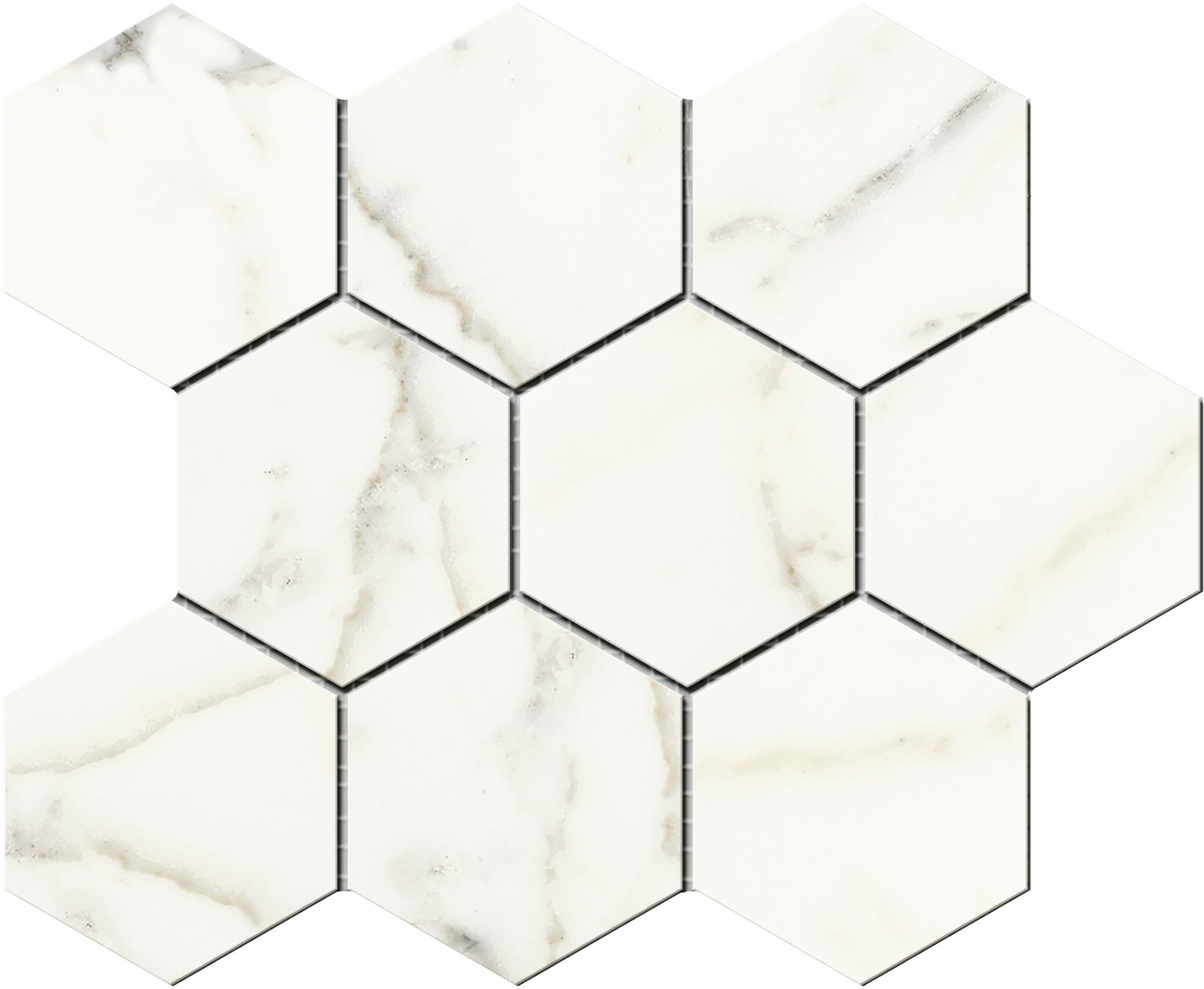 Mosaic Statuario Hex Matte | General Ceramic Tiles