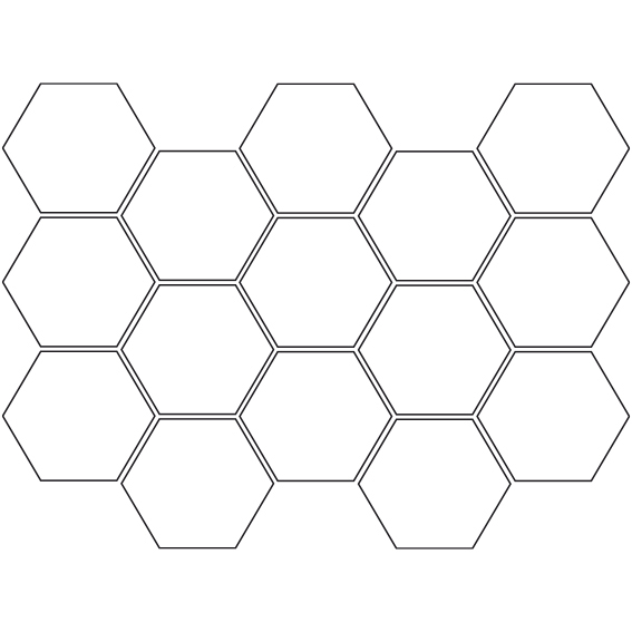 Urli Blue Hex Mosaic Polished | General Ceramic Tiles